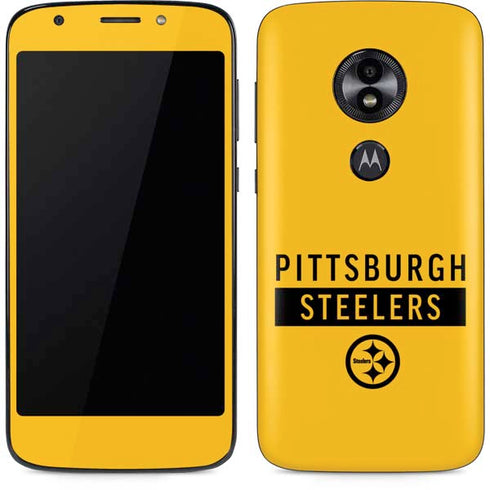 NFL Pittsburgh Steelers Yellow Performance Series Moto E5 Play Skin